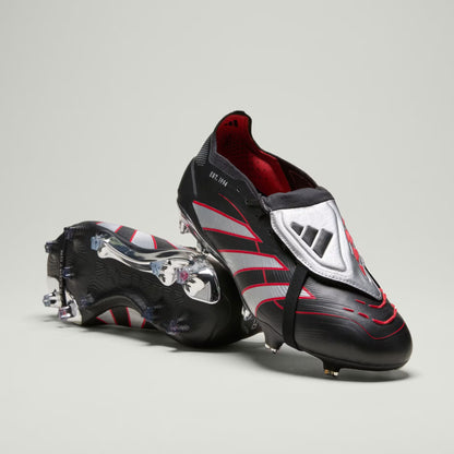 Predator Obsidian Strike Fold-Over Tongue Firm Ground Football Boots