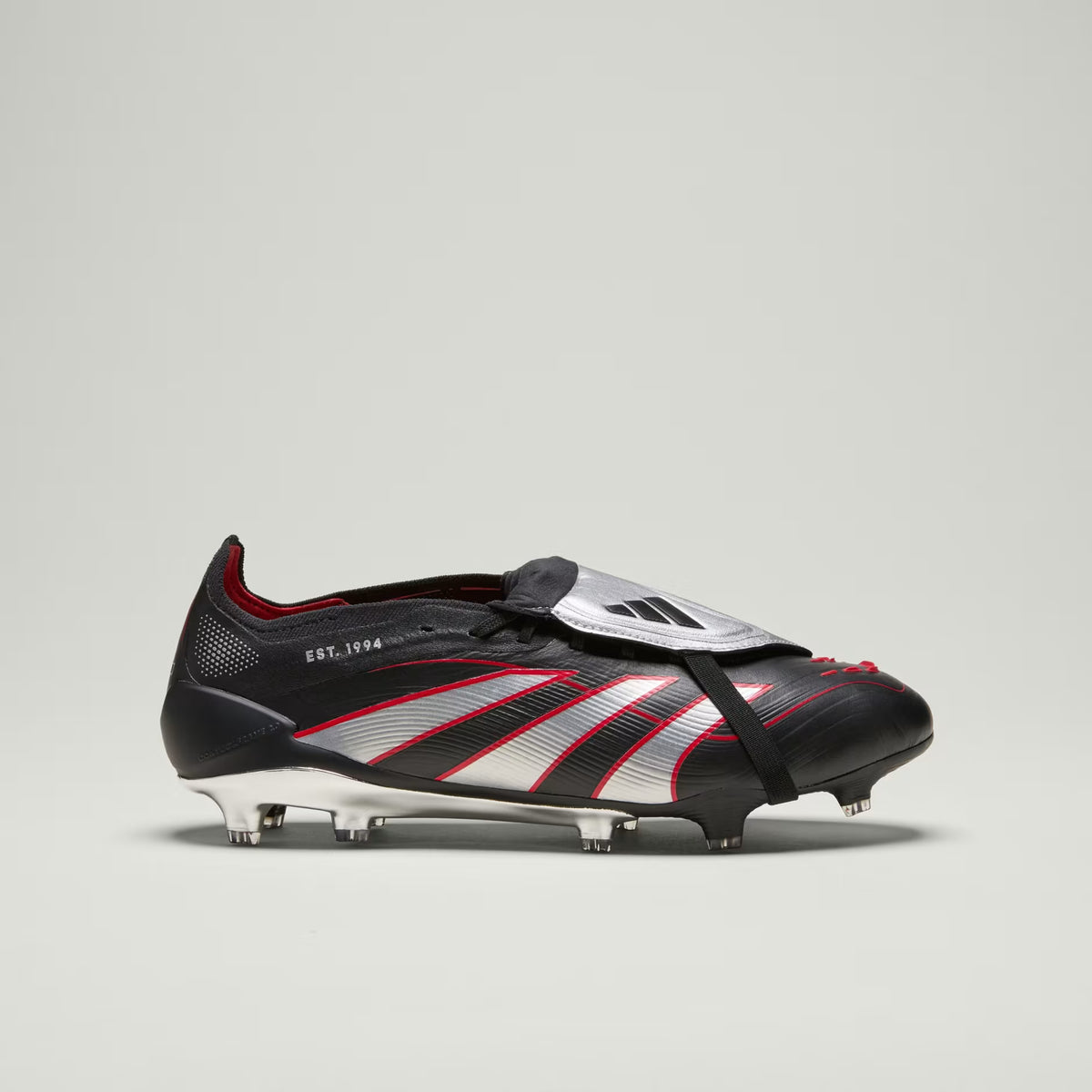 Predator Obsidian Strike Fold-Over Tongue Firm Ground Football Boots