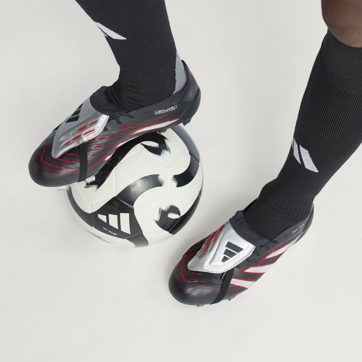Predator Obsidian Strike Fold-Over Tongue Firm Ground Football Boots